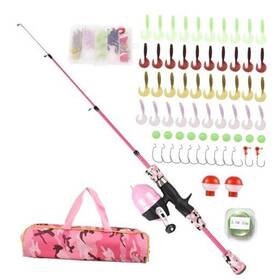 Fvm7213352268509da Souuxiu Kids Fishing Rod And Reel Combo 47in/59intelescopic Pole Portable
