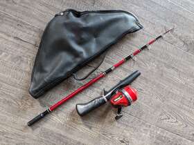 5ft6 Sportfisher 80-18-44 Stow-a-way Casting Rod And Reel Combo Telescopic Inch