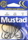 34007ss-27-4 Steel Pk Forged Stainless Sz4 Mustad 0 Ring Oshaug 8per Hooks