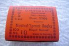 3366 Superior 100 Size10 Mustad Qty Ringed Sproat Bronzed Hooks