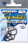 221414 Sz4 Black Gamakatsu Fish Hooks 0 4 Lot Circle Fishing Pack 6 Octopus