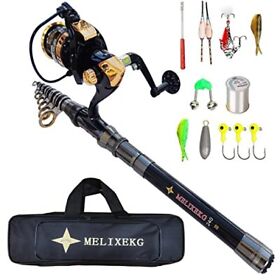 Telescopic Fishing Rod Portable Ultra Light Spinning Reel Combination