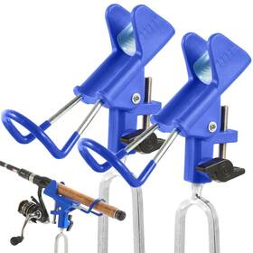 24-321-dc-b Tripquips 2 Pack Fishing Rod Holders - 360 Adjustable Bank Gift For Men