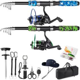 25327-lan-lv-xtlf Tripquips Telescopic Fishing Rods Set 6.9ft Composite Blank Pole Portable Spi