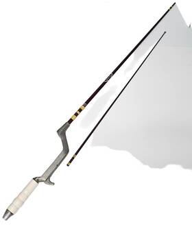 Tf123 True-flite Vtg Line In Cast Fishing Rod Through The Blank Ohio Usa Unique Rare