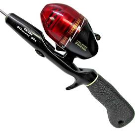 S1010 Turbocast Red Swede Stainless Stik Rod Reel Spincast Rare Ice Fishing 33 Inch