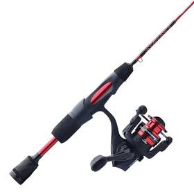 Red-5 Ugly Stik 043388006905 Carbon Ice Spinning Rod And Reel Combo Size 5 - 36 Inch Black/red