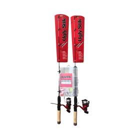 Uglydr36tb2pdq Ugly Stik Dock Runner Complete Fishing Kit 2 Rods And Accessories