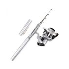 Unbranded Mini Portable Pocket Fish Pen Aluminum Alloy Fishing Rod Pole Reel Silver Gift 692103378515