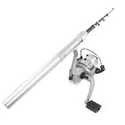 Uxcell Aluminum Alloy Mini Pocket Pen Fishing Rod Pole W Spinning Reel Combos 700836778943
