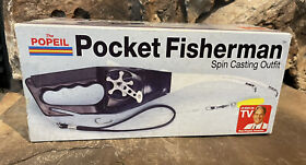 Vintage Popeils Pocket Fisherman Spin Casting Original Box And Manual Nos