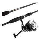 W500021 Wakeman Strike Series Spinning Fishing Rod And Reel Combo Black
