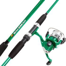 Wakeman 194189550637 Fiberglass Fishing Rod And Spinning Reel Combo - Swarm Series Collapsible Fis Wakeman 194189550637 Fiberglass Fishing Rod And Spinning Reel Combo - Swarm Series Collapsible Fis