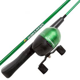 Wakeman 196220453884 51-inch Fishing Rod And Reel Combo With Tackle Set - Spincast Pole