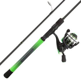 442911sxq Wakeman Fishing Rod And Reel Combo Carbon Pole Spinning Green 6.5 Feet