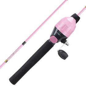 80-fsh1003 Wakeman Fishing Rod And Reel Combo - 4ft 2 Inch Fiberglass Pole Spincast 8-piece