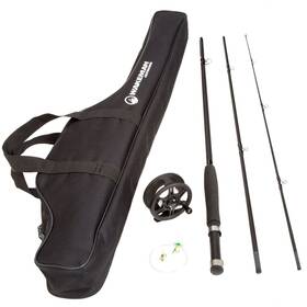 M500017 Wakeman 3 Piece 8 Feet Long Fly Rod And Reel With Carrying Case Fishing