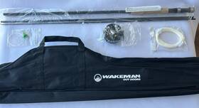 M500043 Wakeman Fly Fishing Combo Reel Rod Starter Kit Fiberglass Carry Case 8