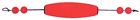 Wc300rr Cork Rattle Orange Comal Cigar Floats 3in Weighted Bg 50