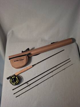 Hcf8654 Whie River Hbc56 White Hobbs Creek 8ft6 Inch 4pc Fly Rod And Reel Hard Shell Case