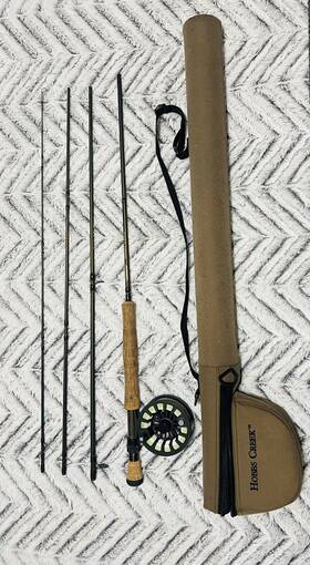 Hbc78 White River Hobbs Creek 9 - 4pc Fly Rod Hcf 9084 And Reel Hard Shell Case