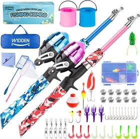 Widden 313098676669 Kids Fishing Pole Portable Telescopic Poles For Boys And Girls Fi