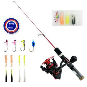 Bd-27rod Widden Tb Ice Fishing Rod And Reel Combo 27 Inch Medium Light Spinning Pole G