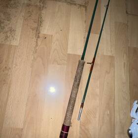 Tys-6 Wright Mcgill Vintage And Tys 6 Inch Toughy Green Fiberglass Square Rod