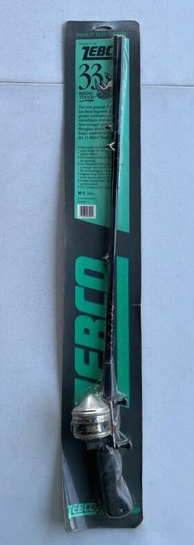 Zebco 032784034902 Vintage 1988 33 Fishing Rod And Reel Combo Magnum Drag System - New