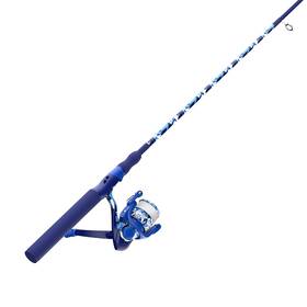 Zebco 032784644392 Splash Spinning Reel Fishing Rod Combo 6-foot 2-piece Fiberglass Blue