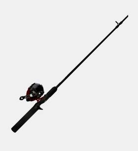 1545c562m Zebco 404 Spincast Combo 2.8 1 Ratio 5ft6 Inch 2 Pc Rod Black And Red 15 Lb Test Line