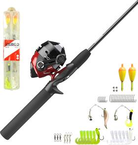 21-40530 Zebco 202 Spincast Reel And Fishing Rod Combo 5-foot 6-inch 2-piece Pole
