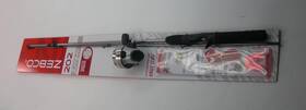 2143818 Zebco 202 Spincast Rod And Reel Combo 5 Ft 6 Inch With Tackle Assortment