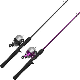 Zebco 33 Spincast Reel And 2-piece Fishing Rod Combo 5-foot 6-inch Durable Fibe