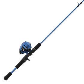5ft6 Zebco 445006282204 Inch Slingshot Spincast Combo Rod Size 30 Reel Blue 2-piece