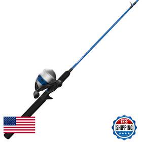 Zebco B0cjk2zg5n Salt Fisher 33 Spincast Reel And Fishing Rod Combo 6-foot 6-inch 2-piece