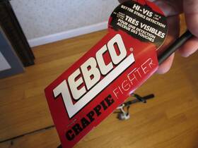 Crfs802ml Zebco Crappie Fighter Combo 8ft Rod 8 Guides Underspin Bait-runner Foam Nice
