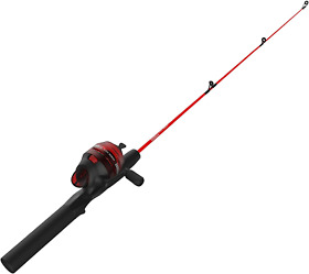 Zebco Dock Demon Spinning Reel Spincast And Fishing Rod Combo 30-inch