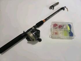 Zebco R2f4-jabl-sc South Bend Spincast Combo With Tackle Box R2f 202