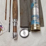 Vintage 1971 Orvis Bamboo Fly Fishing Rod For Trout With Original Tube & Sock. Fixed Price $435.00.
