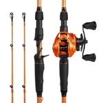 Kastking Lethal Blaze Twin-tip Casting 7'4" Heavy-right Handed, Orange/black. Fixed Price $130.22.