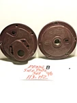 Penn Reels 113-H2, 40 Senator Side Plate Set. Red. (b) Pre-owned.. Fixed Price $17.00.