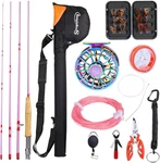 Sougayilang Fly Fishing Rod Reel Combo,ultra Light Potable With Powerful. Fixed Price $148.15.