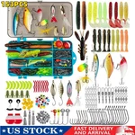 Lot 153 Pcs Kinds Of Fishing Lures Crankbaits Hooks Minnow Tackle Set. Fixed Price $17.99.