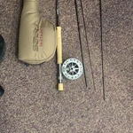 Lamson Guru 4 Fly Fishing Reel & Sage Rod. Fixed Price $600.00.