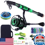 Sougayilang Fishing Rod And Reel Combos - Carbon Fiber Telescopic Pole. Fixed Price $121.58.