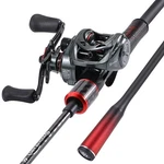 Sougayilang Baitcasting Fishing Rod And Reel Combo, Medium 6'/7' Low Profile .... Fixed Price $124.79.