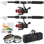 Tripquips Fishing Rod, 6.9FT 2PCS Telescopic Rods Set, Carbon Fiber. Fixed Price $191.24.