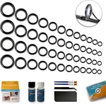 Rod Repair Kit,fishing Pole Eyelet Ceramic Insert Eyes With 52 Gu. Fixed Price $16.49.