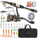 Fishing Rod Reel 24 Ton Carbon Fiber Telescopic Saltwater Plusinno Combos. Fixed Price $89.99.